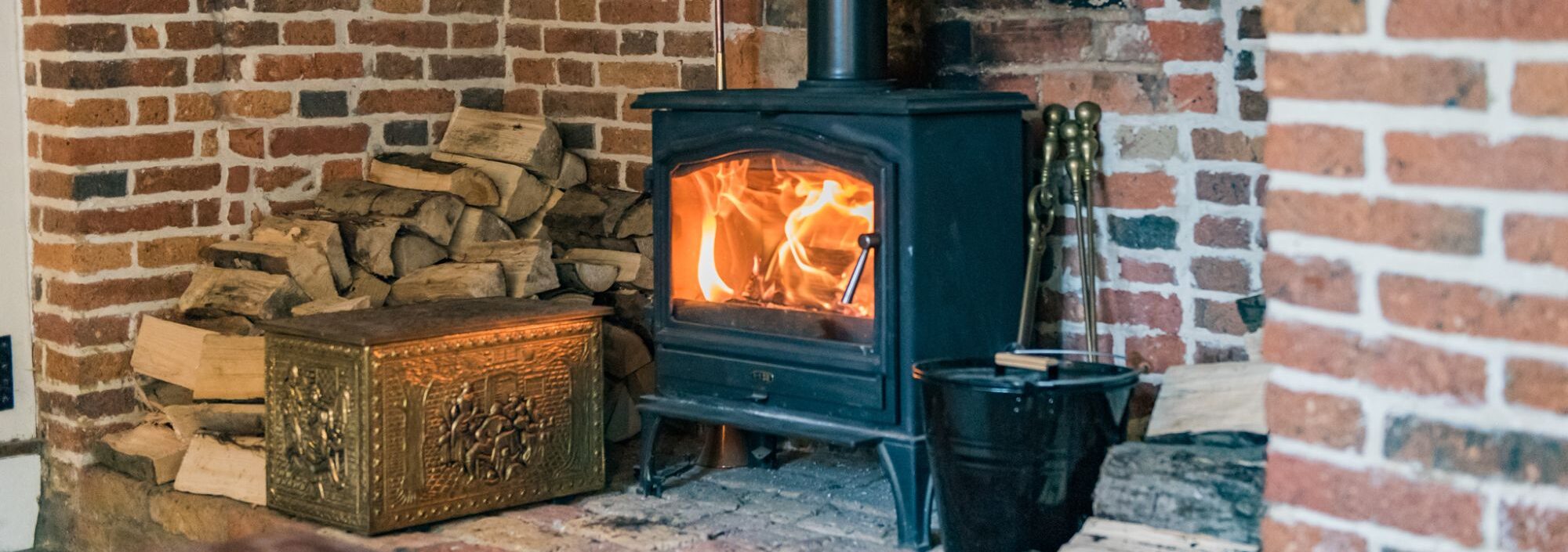 Holiday home with fire