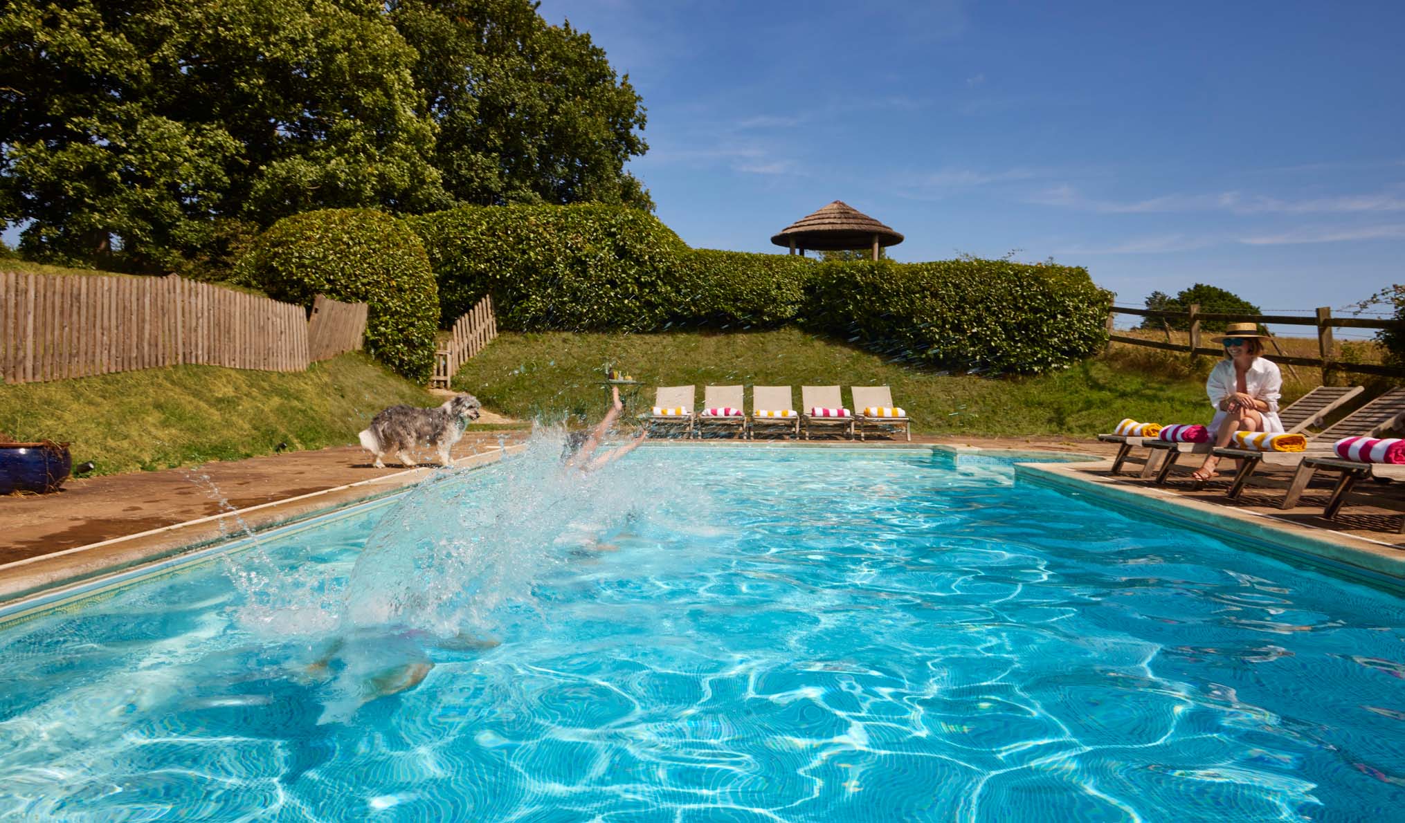 Kent Summer Holidays in the swimming pool