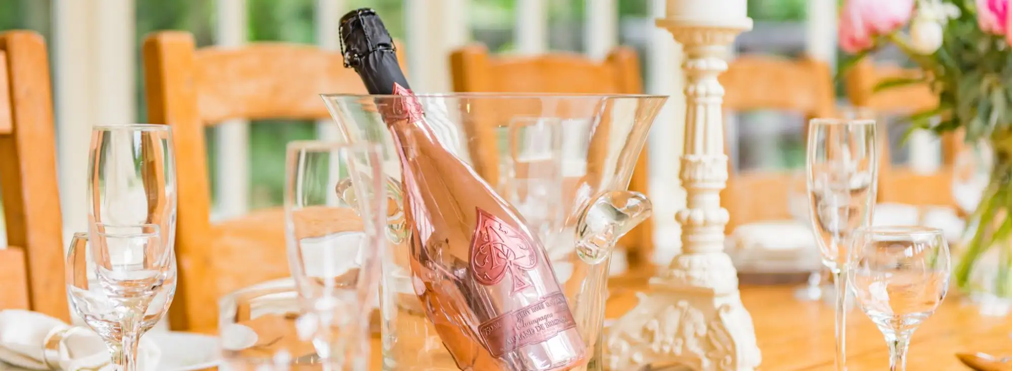 Champagne celebration for New Years Eve