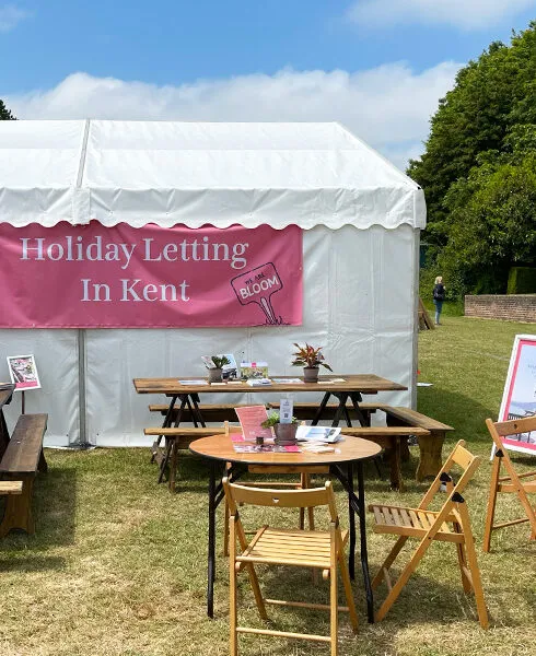 Bloom Stays stand at the Wealden Times Mid Summer Fair