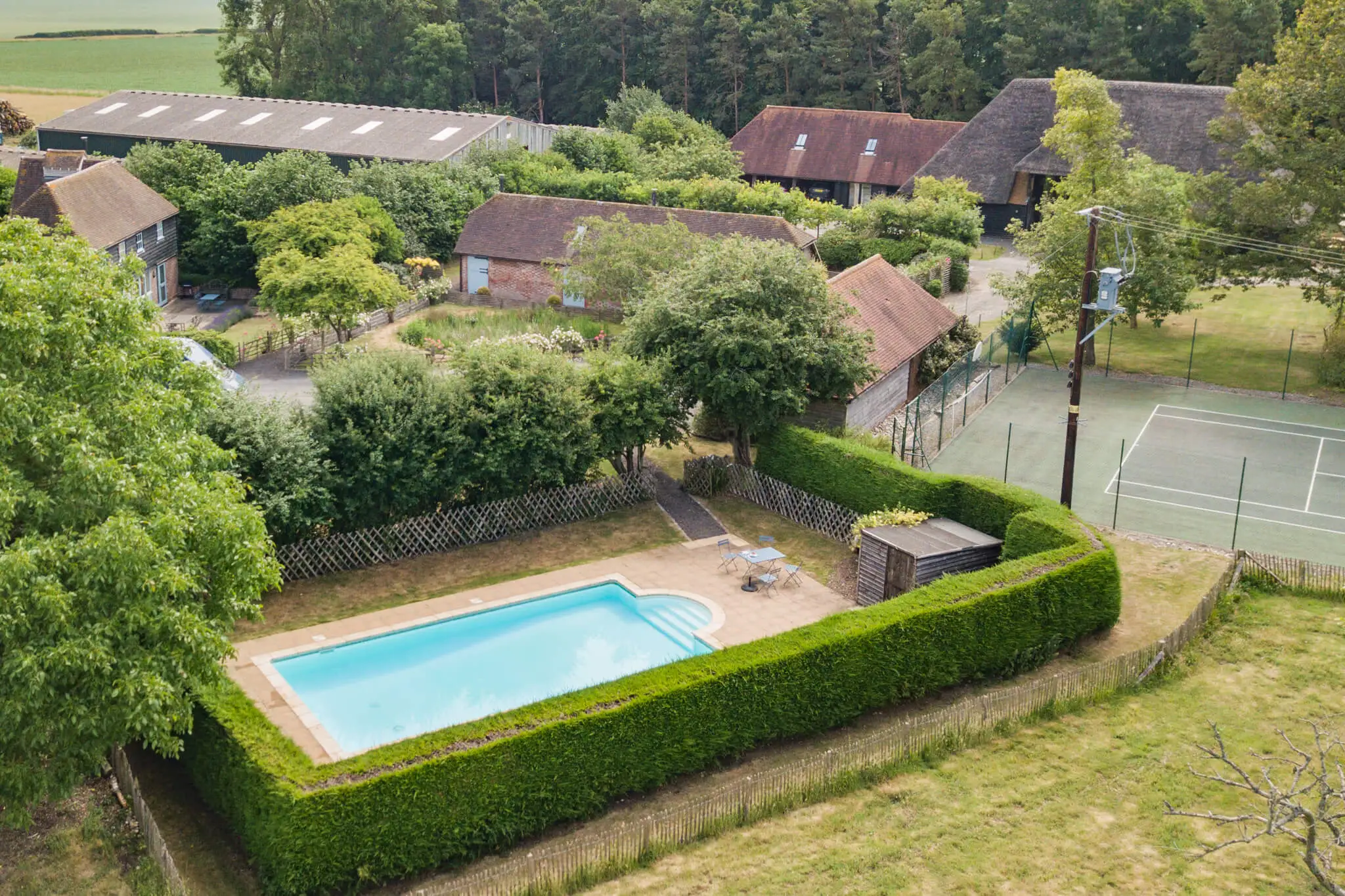Great Higham Barn Complex Pool Shot