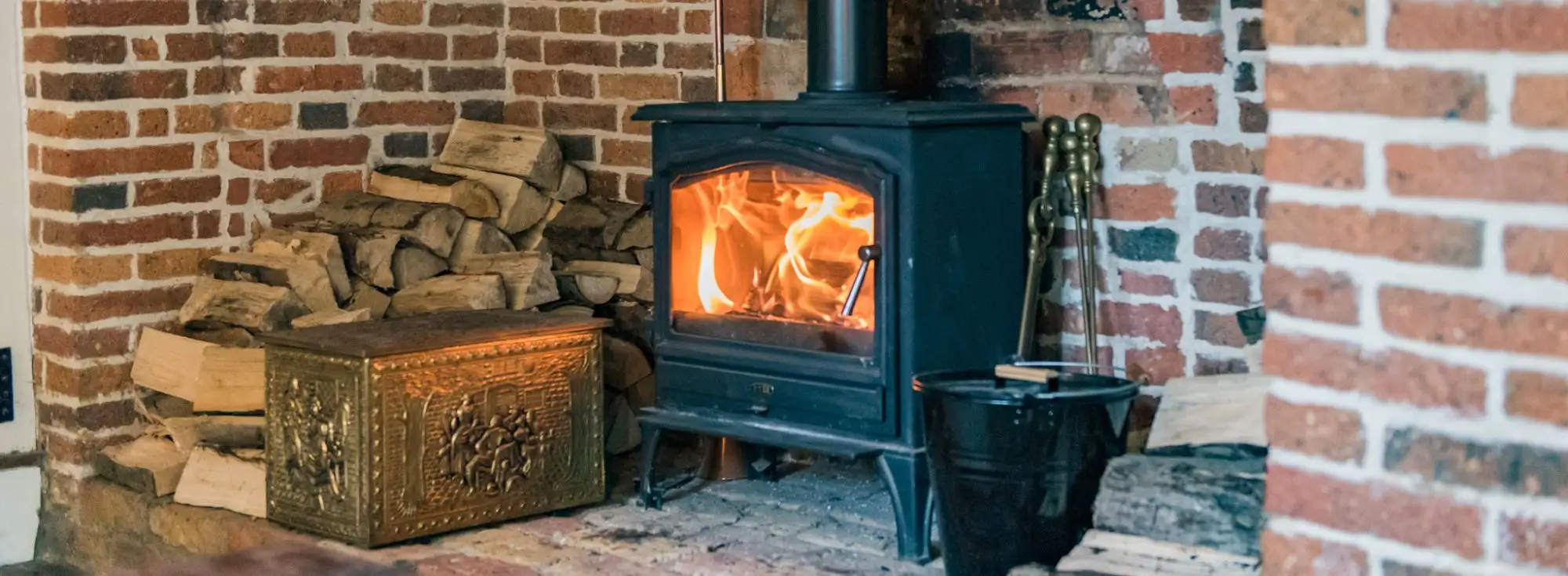 Holiday home with fire