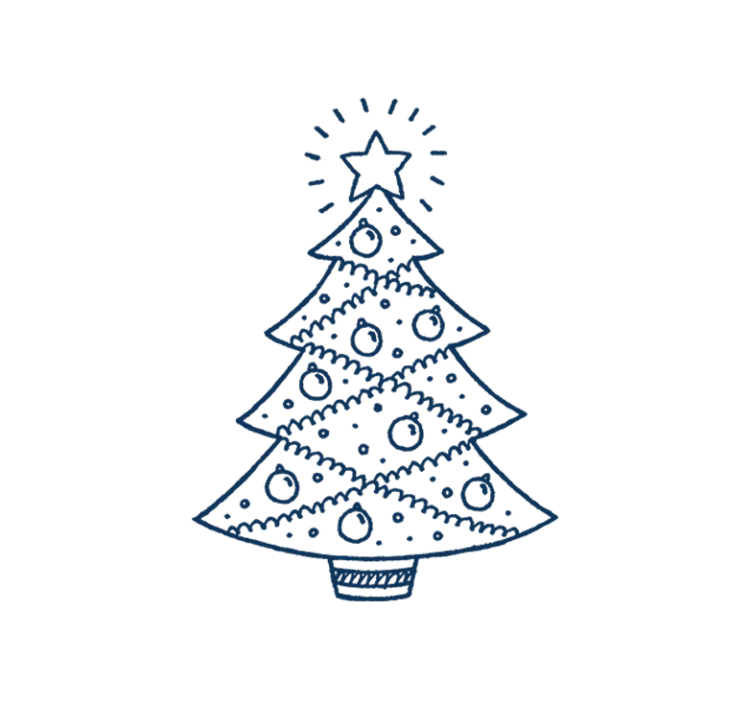 christmas tree illustration