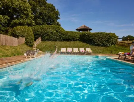 Kent Summer Holidays in the swimming pool