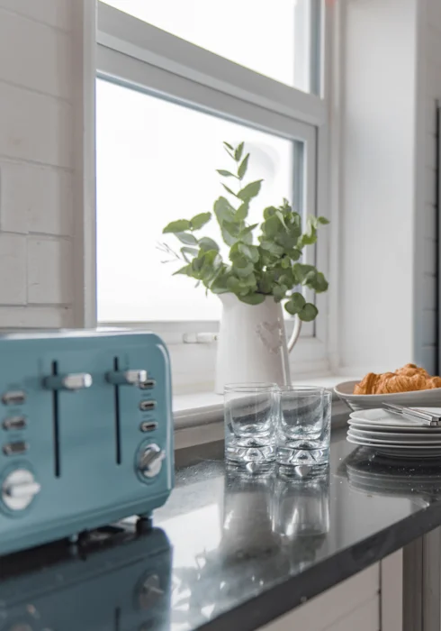 Kitchen – Wave Cottage – an accessible holiday cottage for guests of all ages