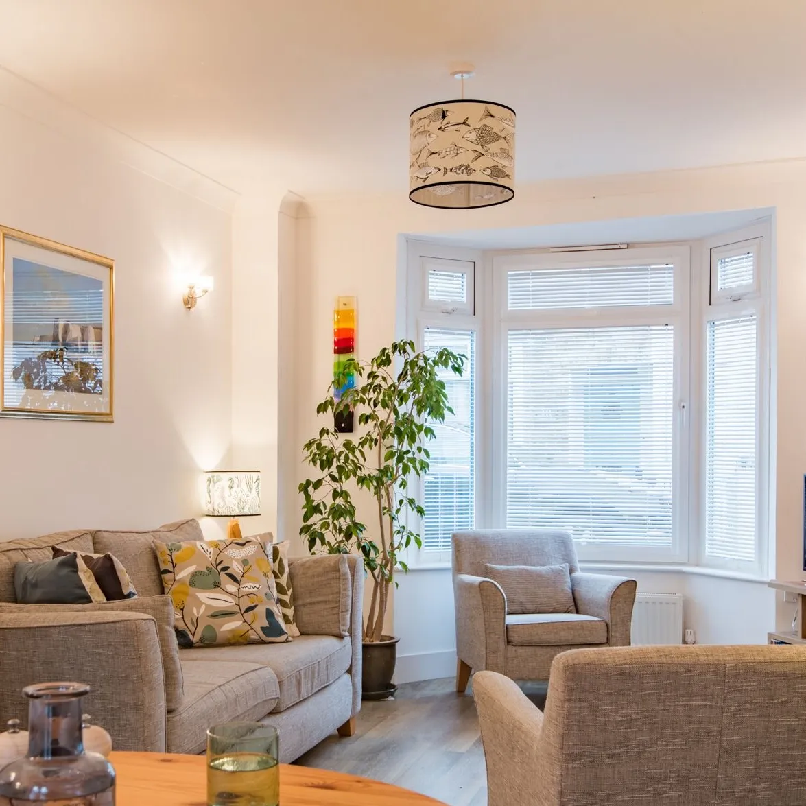 Cosy living room at Samphire Cottage, Broadstairs