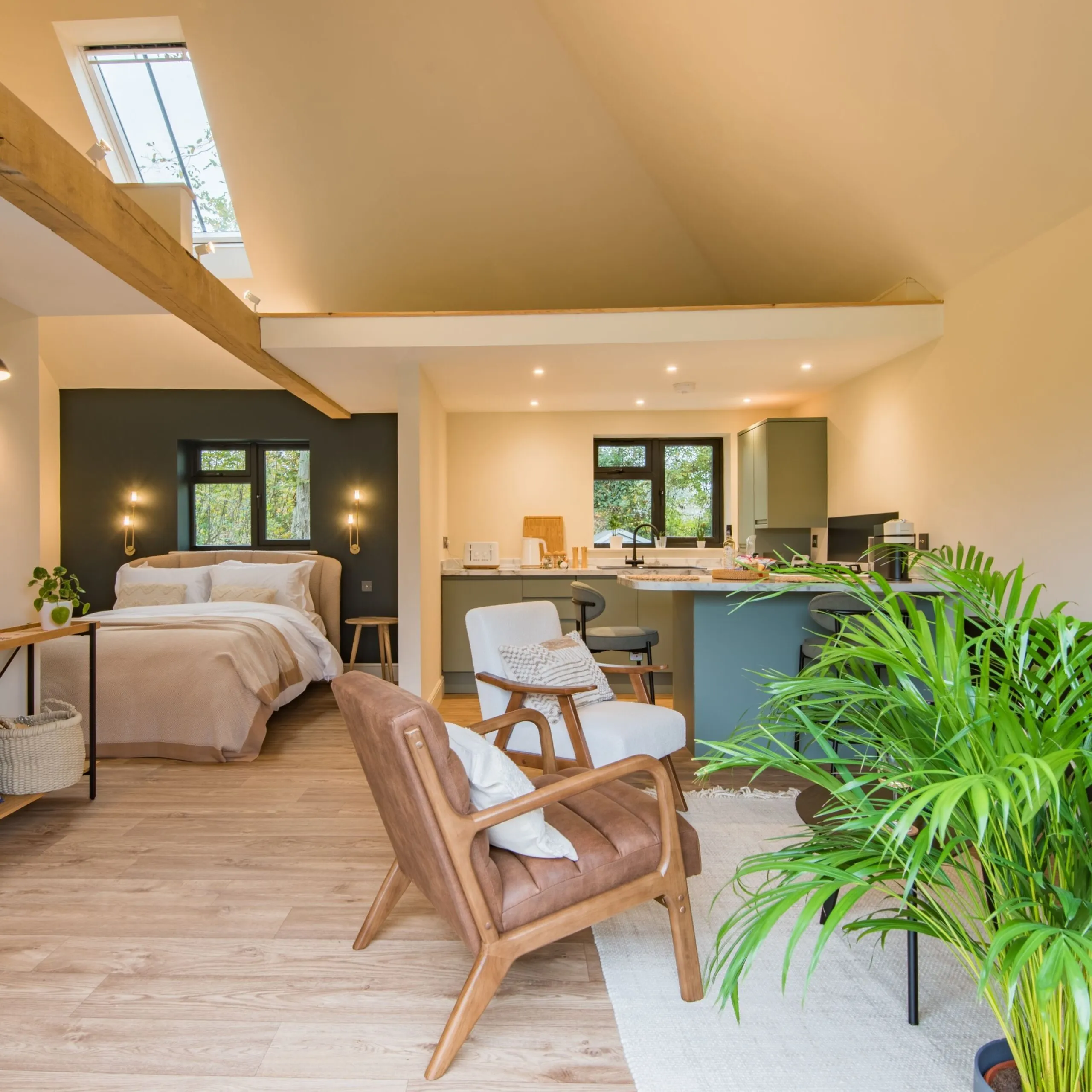 The brand new interiors of The Grain Store, a studio in Beckley just outside of Rye.