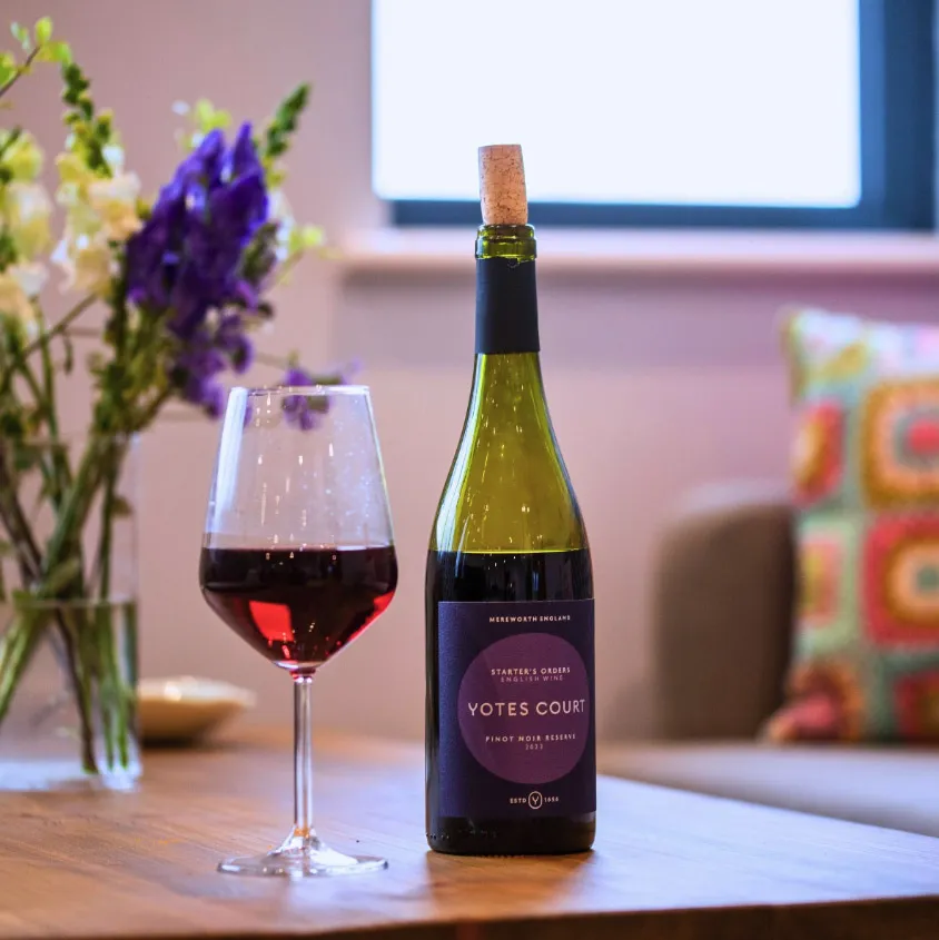 Couple wine tasting at Yotes Court