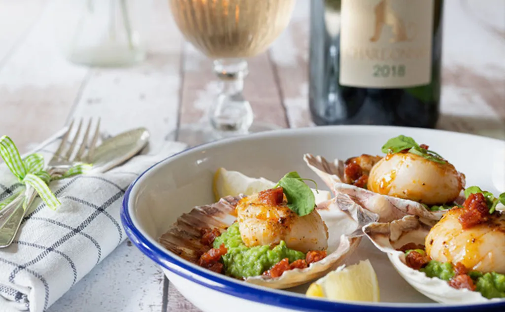 Fresh fish for dinner paired with local wines by Georgie Porgie