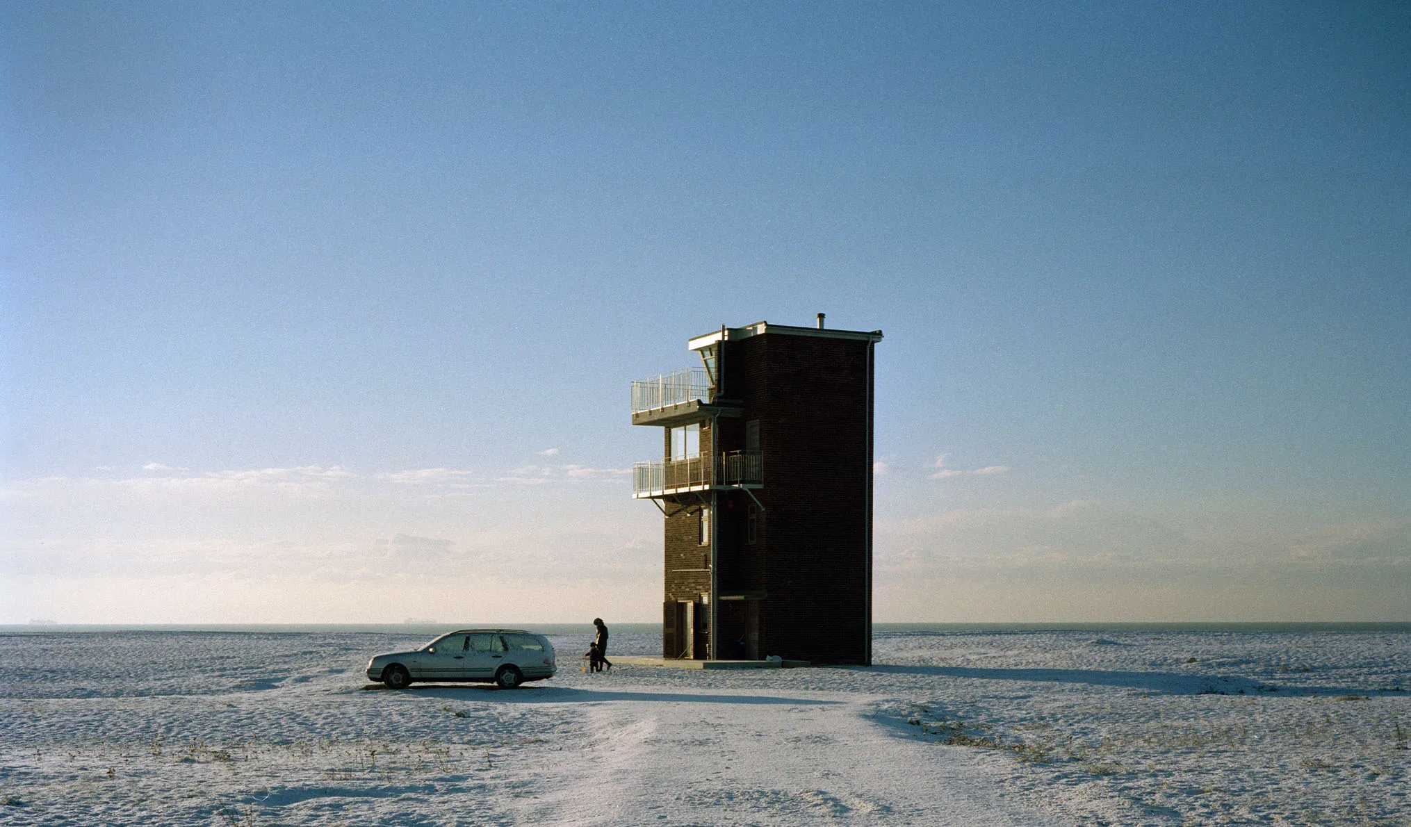Coastguard Lookout in Dungeness winter
