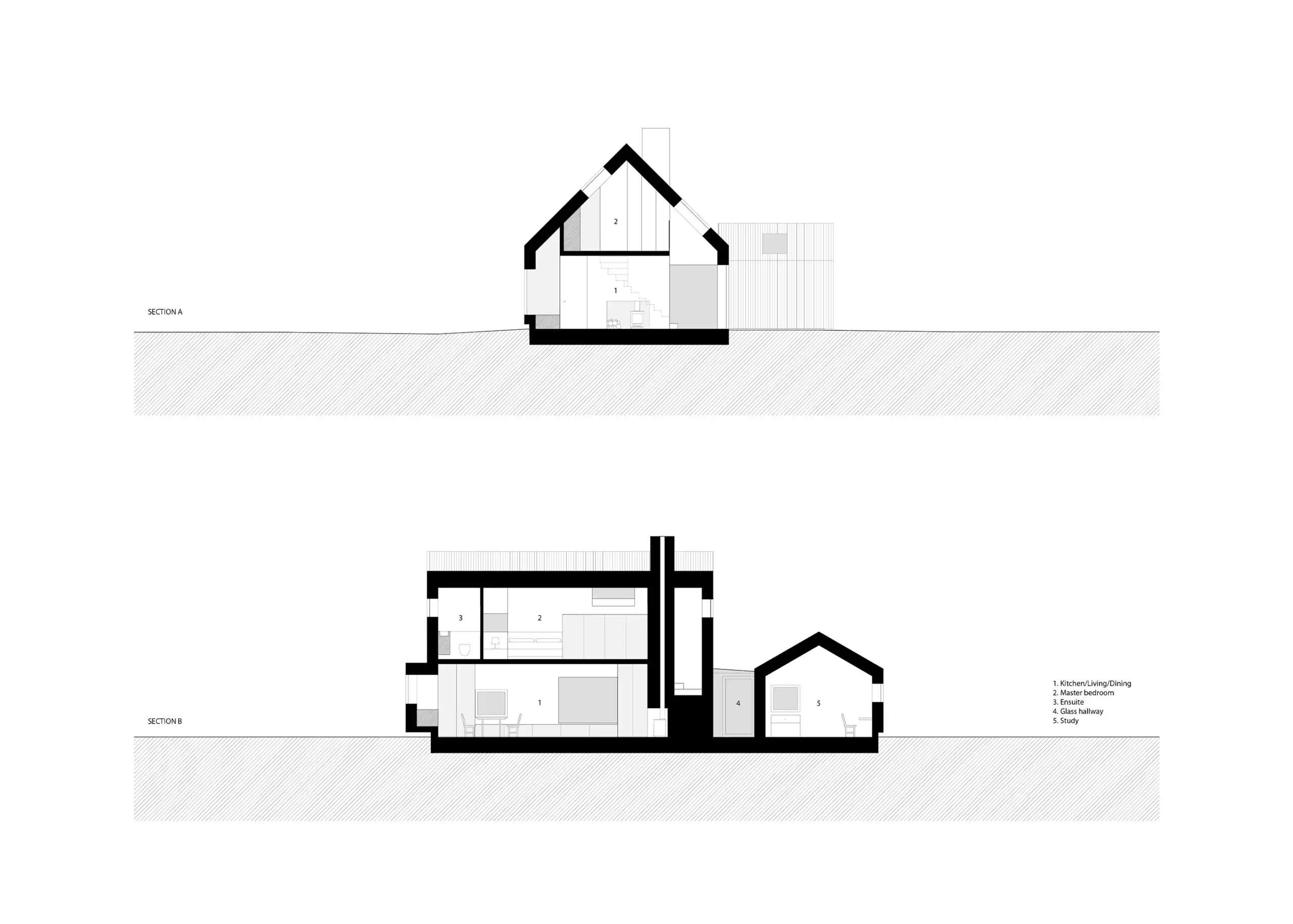 North Vat: A minimalist black timber-clad beach house in Dungeness, Kent, designed by Rodić Davidson Architects to mirror traditional fisherman’s huts.